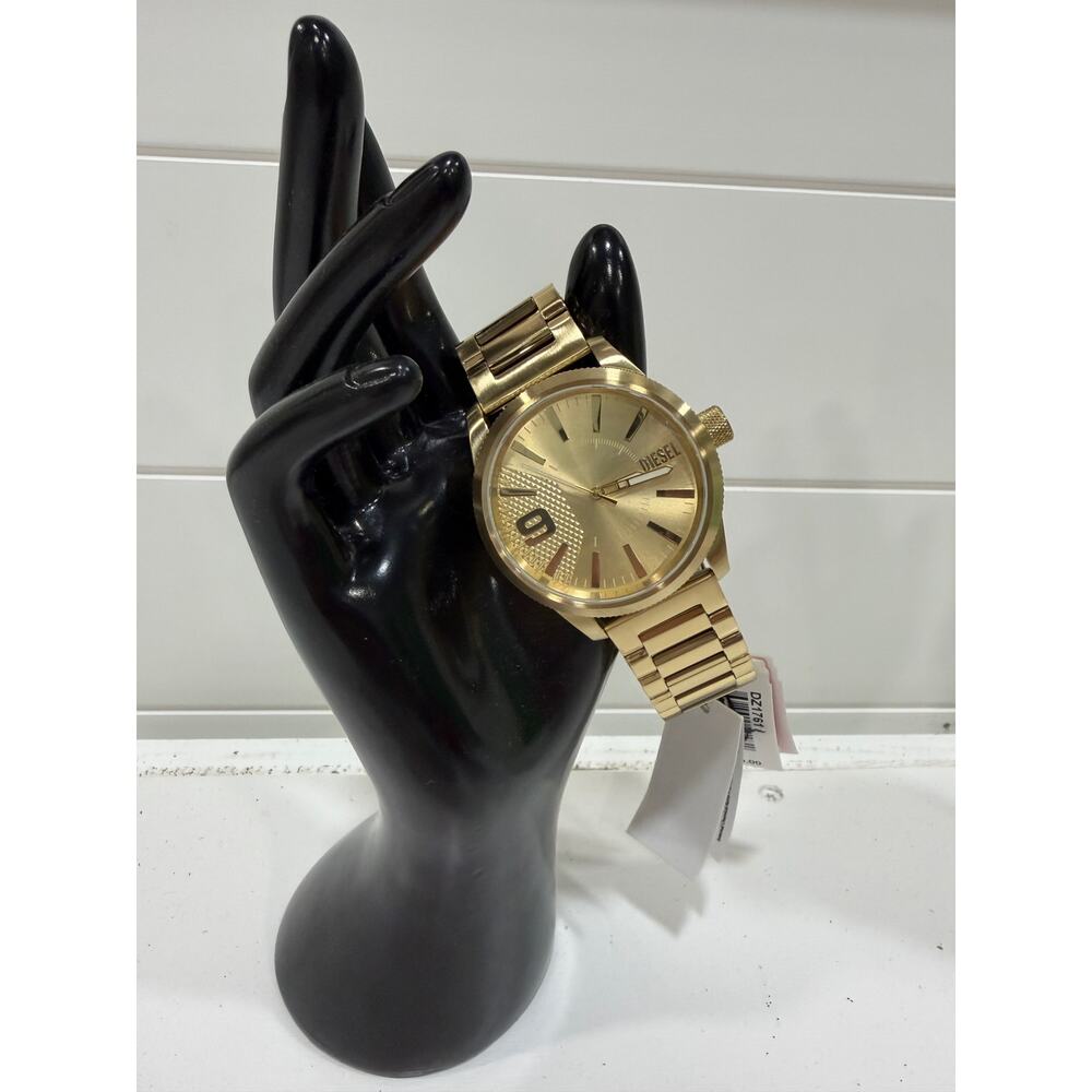 Diesel Rasp Gold Tone Analog Dial Men's Watch - New